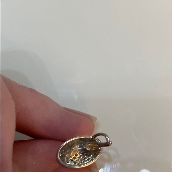 10Kt white gold & diamond martini glass pendant - Picture 8 of 8